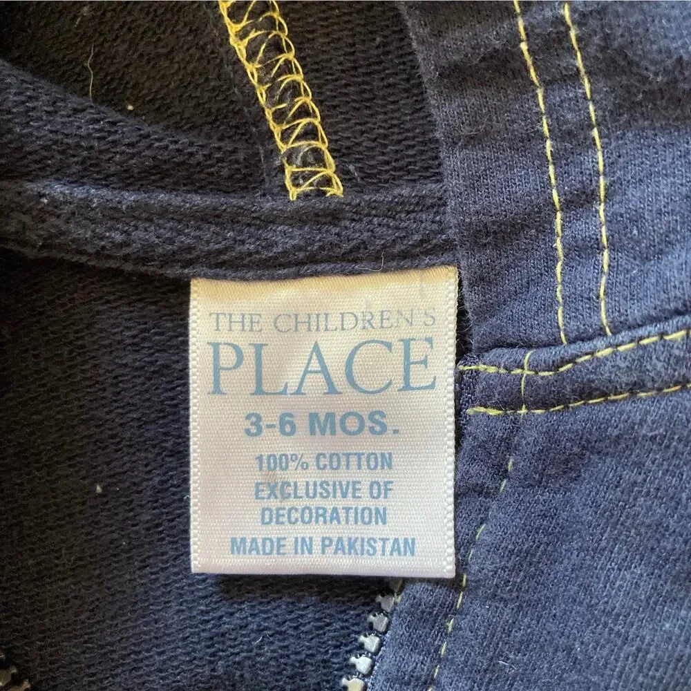 The Children's Place Navy Blue Hoodie, Size 3-6M